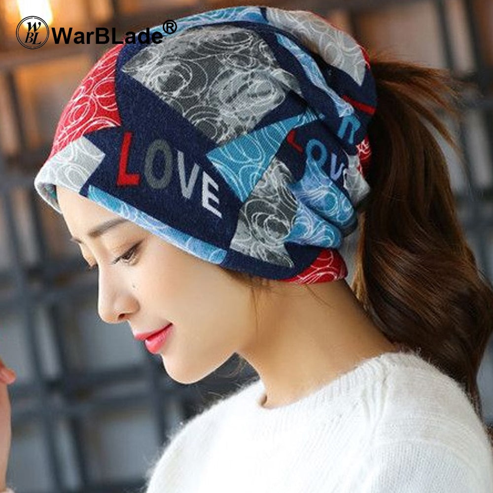 WarBLade 2018 New Fashion Headwear Women's hats Female Winter Caps Star hats ladies spring and autumn Hip-hot Skullies Beanies