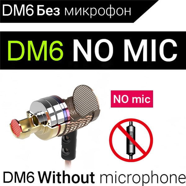 QKZ DM6 professionnel dans l'oreille écouteur métal lourd basse qualité sonore musique écouteur chine haut de gamme marque casque fone de ouvido