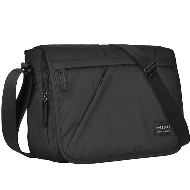 Mixi Fashion – sac d'école pour hommes, sacoche à bandoulière pour garçons, sac à épaule, messager étanche, grande capacité, conçu pour les jeunes M5177