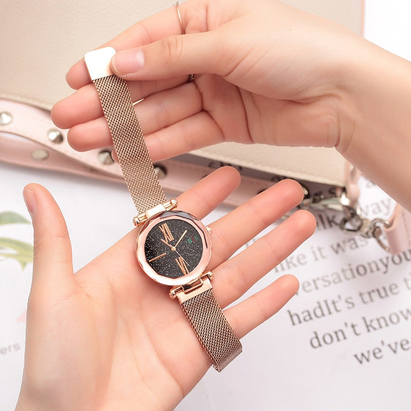 Magnet Strap Watch Women Watches Ladies Dress WristWatch Gift For Girls Luxury Fashion Wrist Quartz Clock Hours relogio feminino